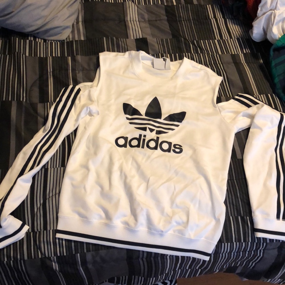 Adidas cut out sweater